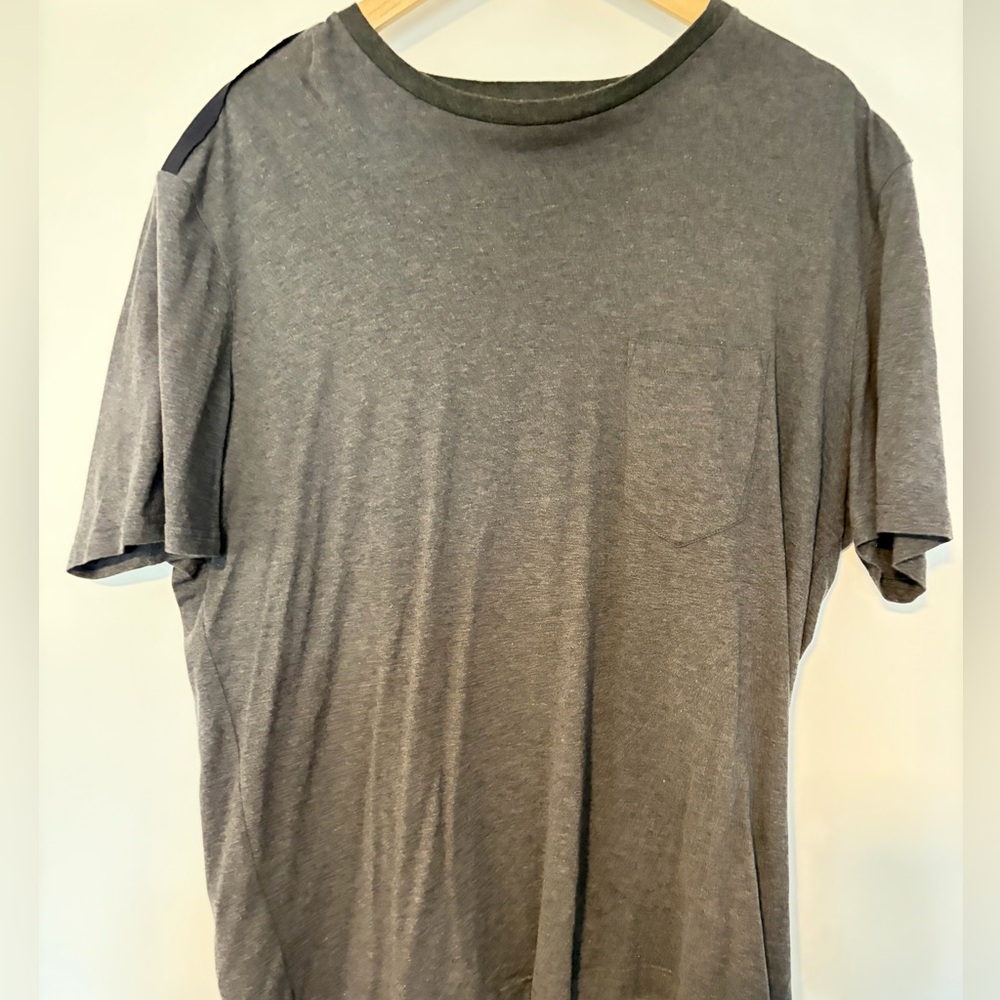 Lanvin Charcoal Gray Short Sleeve Tee XL